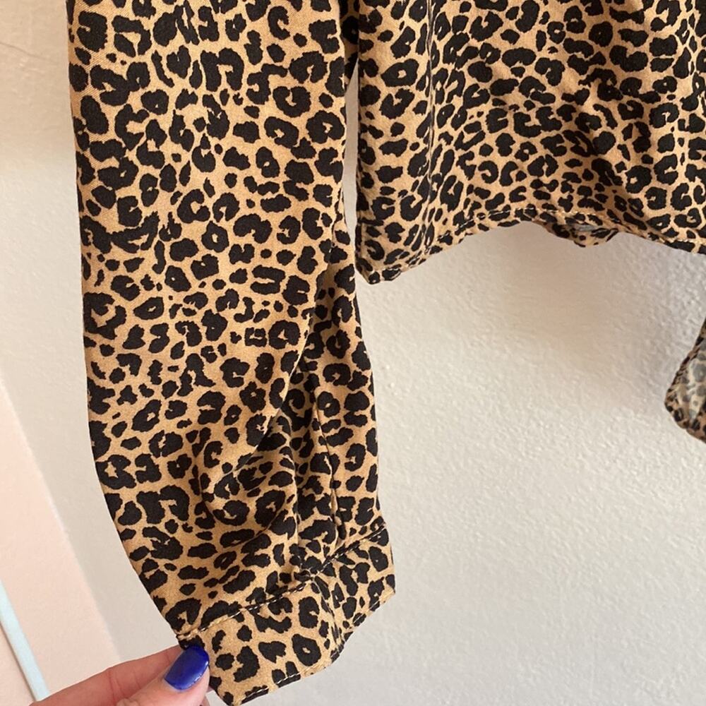 Cheetah print blouse C & C California L - Picture 5 of 8